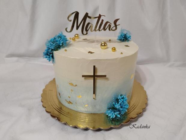 Krémová tortička na krstiny❤, torta, Torty na krstiny, Kadanka, 1