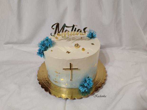 Krémová tortička na krstiny❤, torta, Torty na krstiny, Kadanka, 2