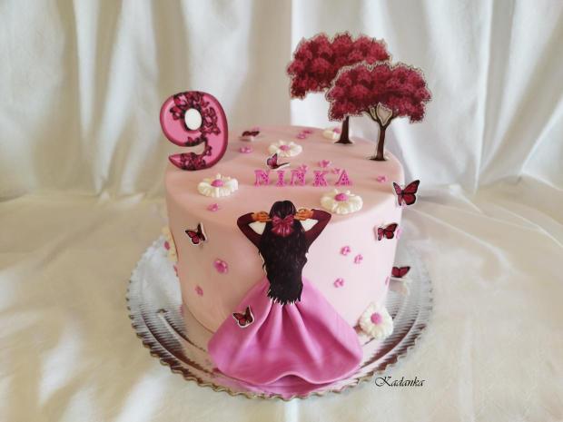Slečna pre slečnu Ninku na želanie❤, torta, Torty pre dievčatá, Kadanka, 1