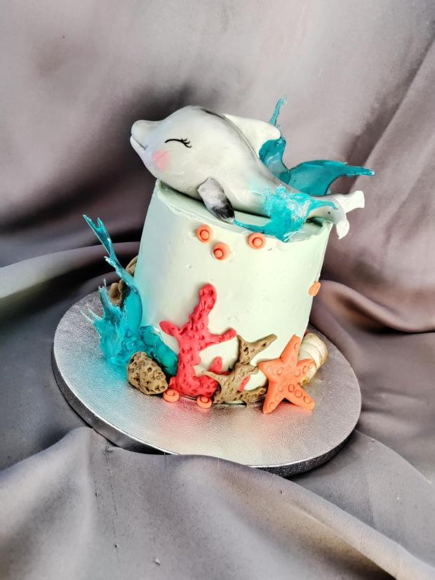 Delfín 🐬, torta, Torty so zvieratkami, Dortovy raj, 1
