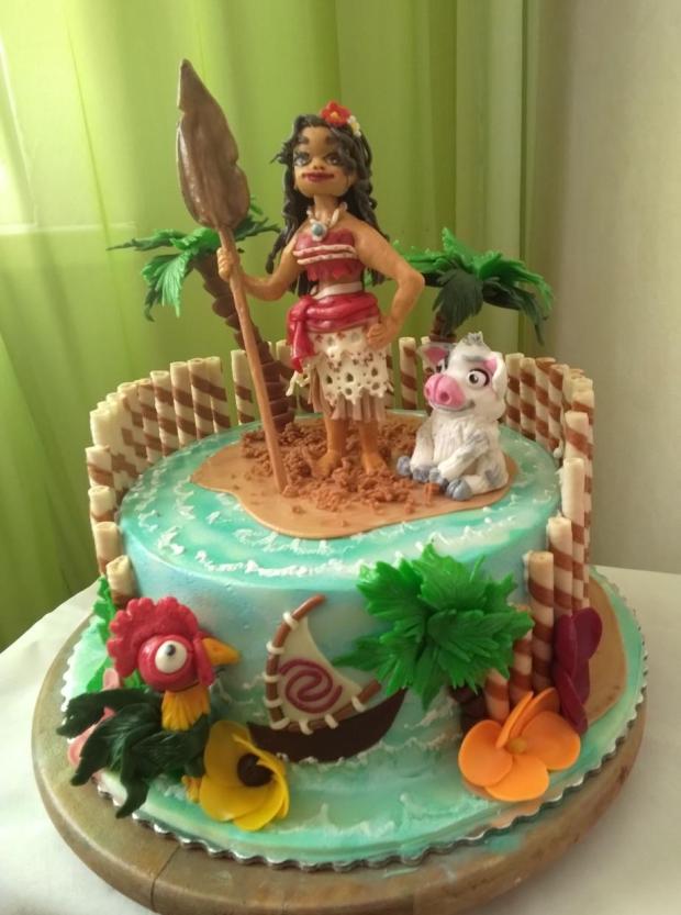 Vaiana, torta, Rozprávkové torty, luhli, 1