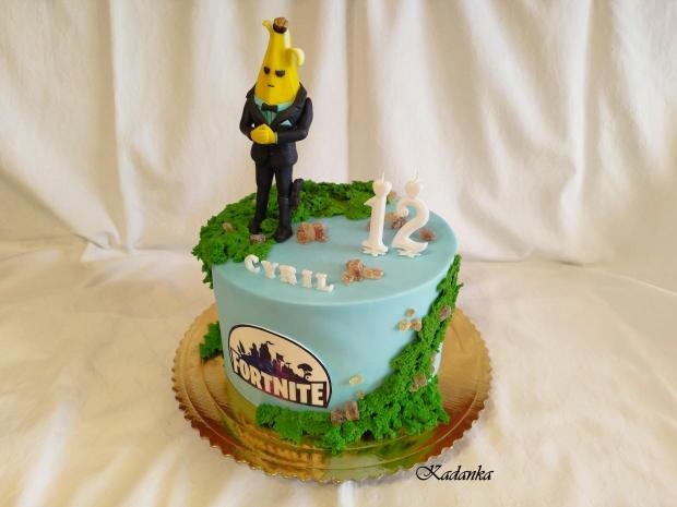 Fortnite - agent Peely, torta, Torty pre deti, Kadanka, 2