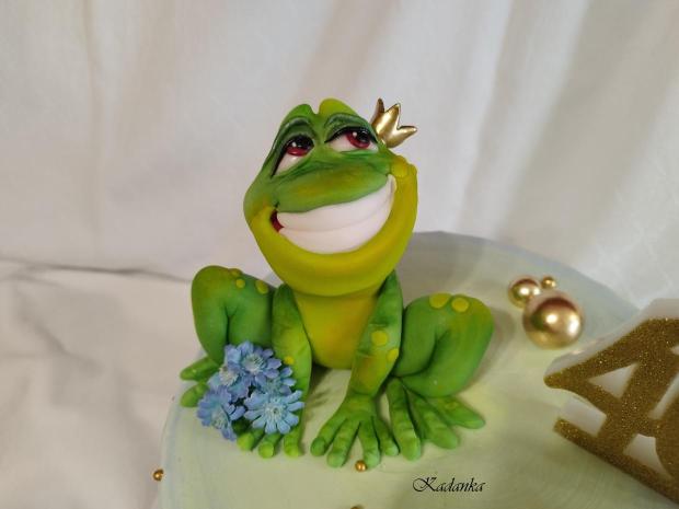 Žabka Gabka - modelácia, torta, Ozdoby na torty, Kadanka, 2
