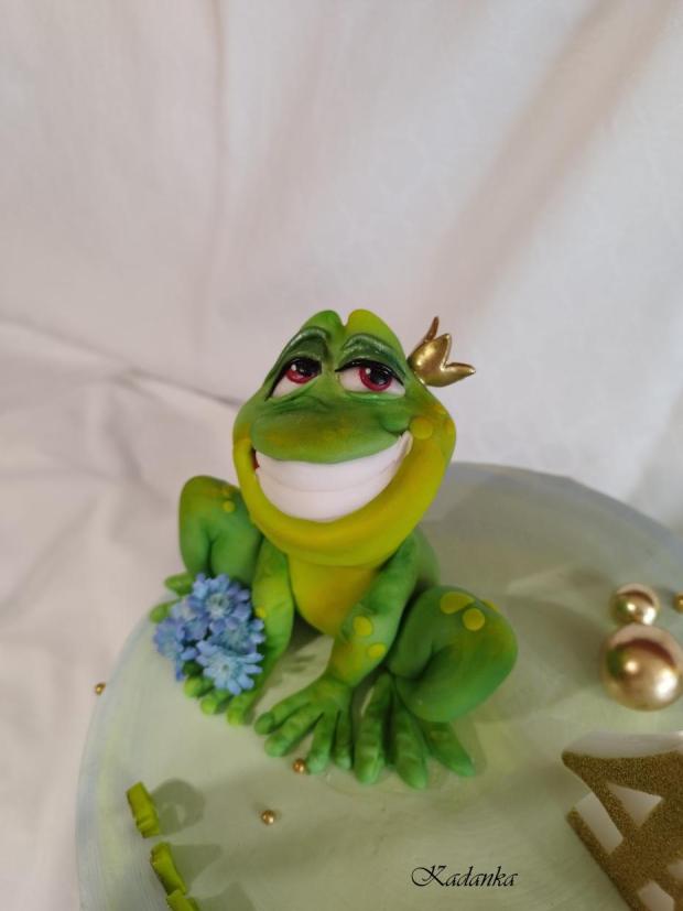 Žabka Gabka - modelácia, torta, Ozdoby na torty, Kadanka, 1