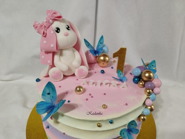 Zajačik - modelácia, torta, Ozdoby na torty, Kadanka, 3
