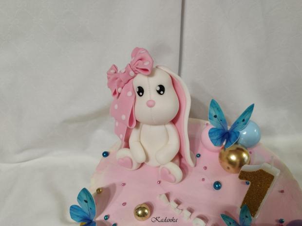 Zajačik - modelácia, torta, Ozdoby na torty, Kadanka, 2