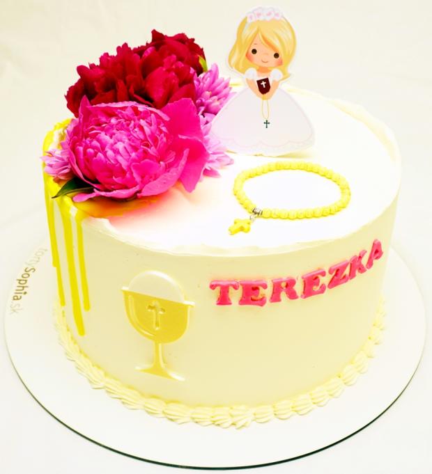 Torta k prvému svätému prijímaniu, torta, Torty na cirkevné sviatky, tortysophia.sk, 1