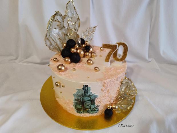 Pre pána ku krásnemu jubileu krémová tortička, torta, Narodeninové torty, Kadanka, 2