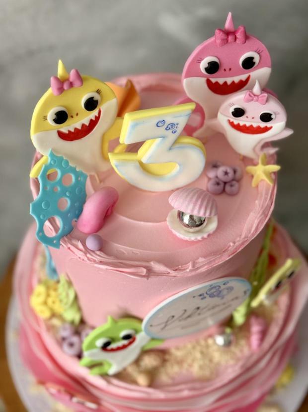 Baby shark, torta, Torty pre dievčatá, Marcela Papsonová, 3