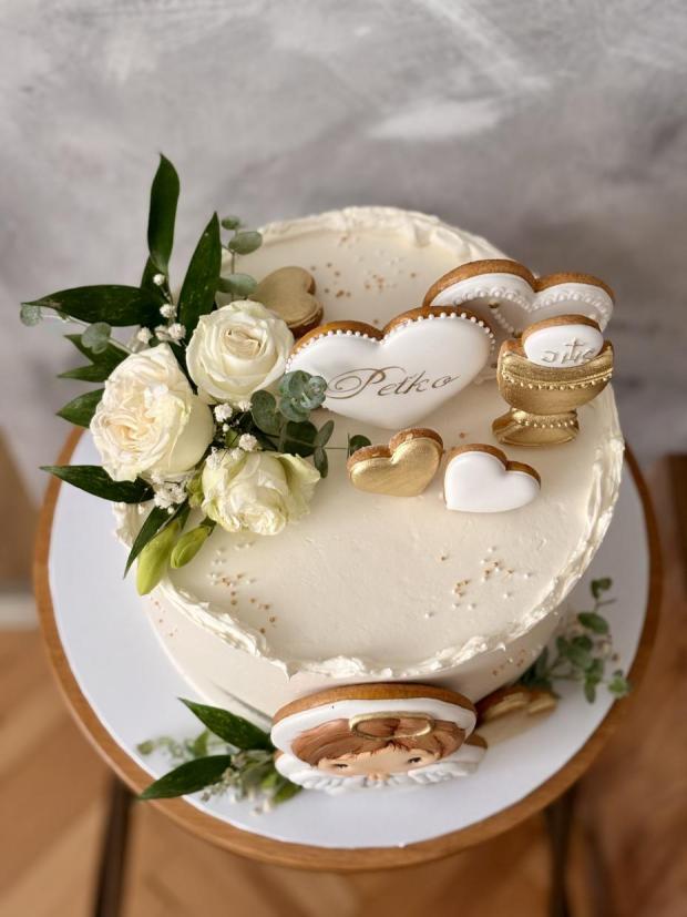 torta k prvému svätému prijímaniu, torta, Torty na cirkevné sviatky, Marcela Papsonová, 2