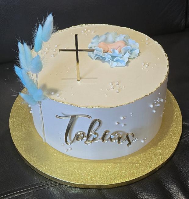 Torta ku krstu pre Tobiasa, torta, Torty na krstiny, KSlavka, 1