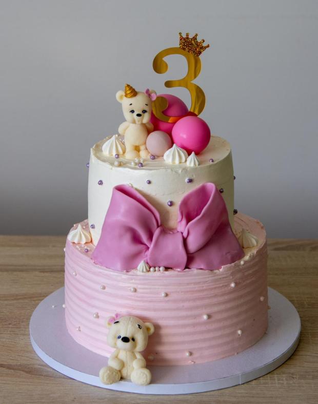 Narodeninová torta s medvedíkmi, torta, Torty pre deti, Iva Gašpar, 1