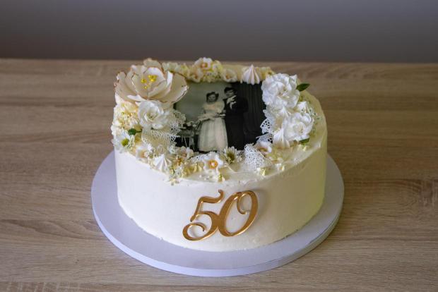 K 50. výročiu svadby , torta, Svadobné torty K 50. výročiu svadby , torta, Svadobné torty, Iva Gašpar, 2