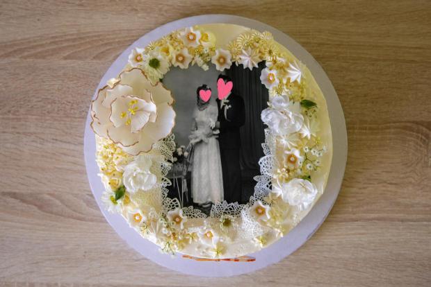 K 50. výročiu svadby , torta, Svadobné torty K 50. výročiu svadby , torta, Svadobné torty, Iva Gašpar, 1