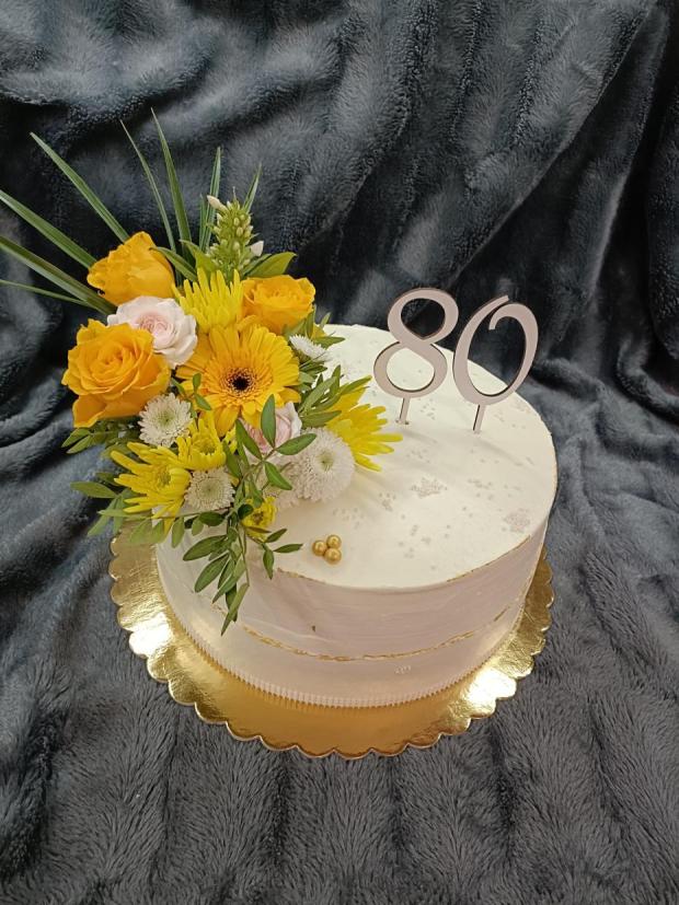 Torta so živými kvetmi , torta, Narodeninové torty, mišičkine tortičky, 1