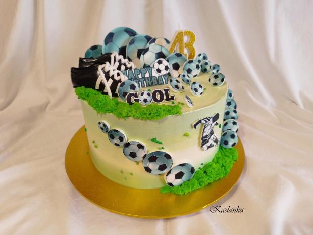 „Futbalová torta“ bezlepková pre pána😉, torta, Športové torty, Kadanka, 2