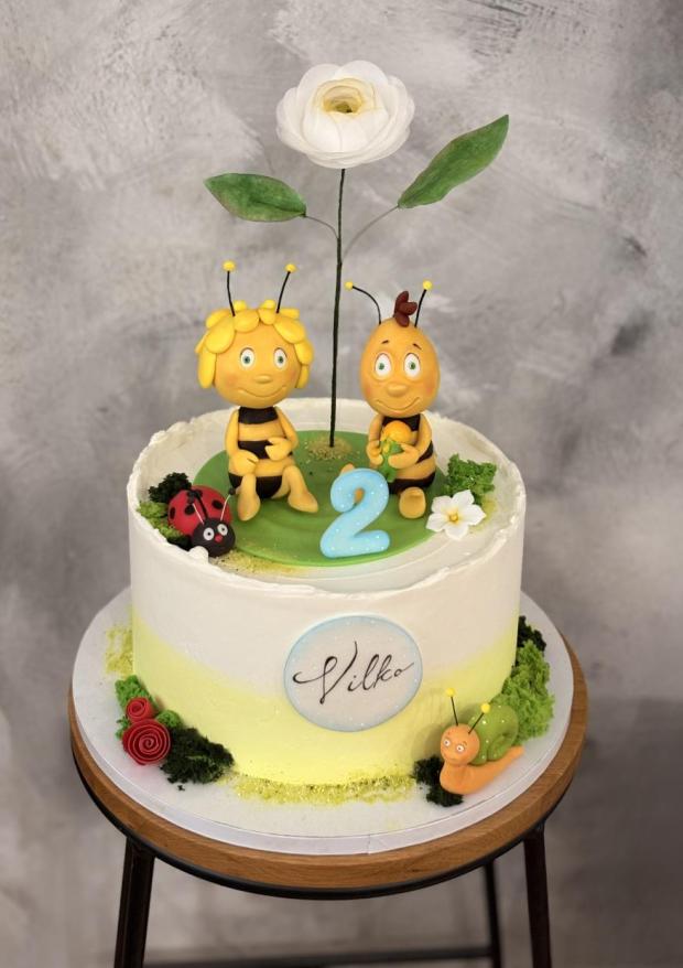Včielka Mája a Vilko, torta, Rozprávkové torty, Marcela Papsonová, 1