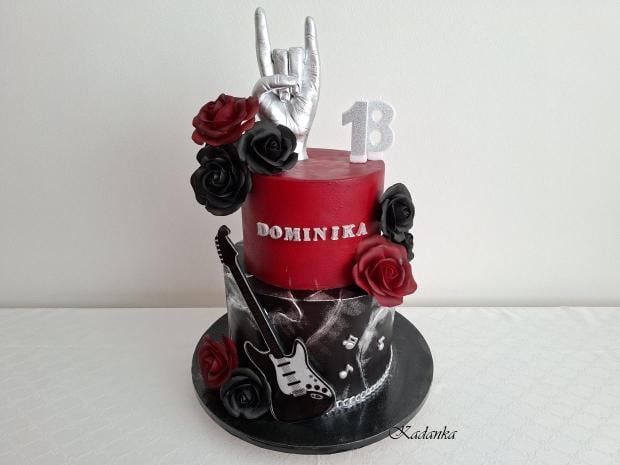 Tortička v štýle Rock, torta, Narodeninové torty, Kadanka, 1