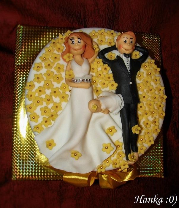Svadobná s bábätkom, torta, Svadobné torty, selinnka, 1