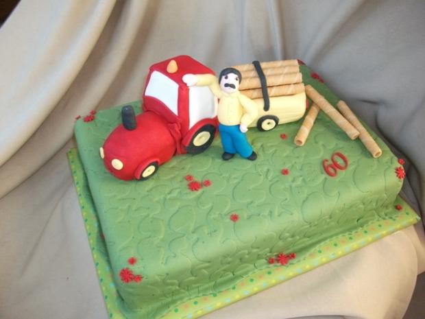 Traktor, torta, Torty autíčka, vláčiky, Alenik, 1