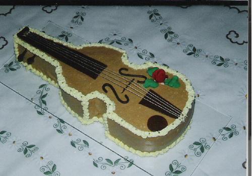 husle, torta, Netradičné torty husle, torta, Netradičné torty, MartaM, 1