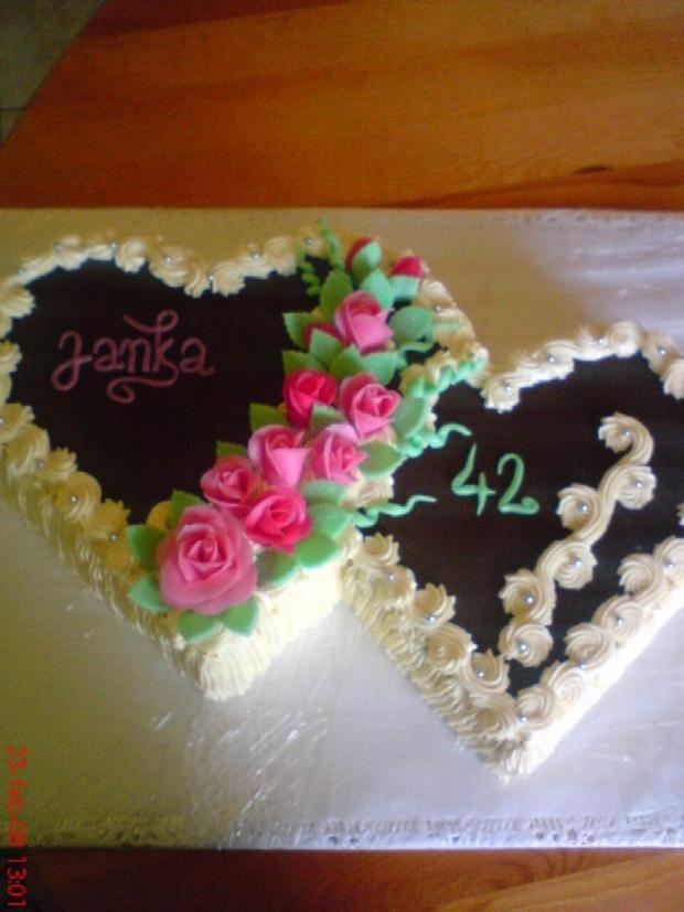 Dvojsrdce, torta, Narodeninové torty, MonikaH, 1