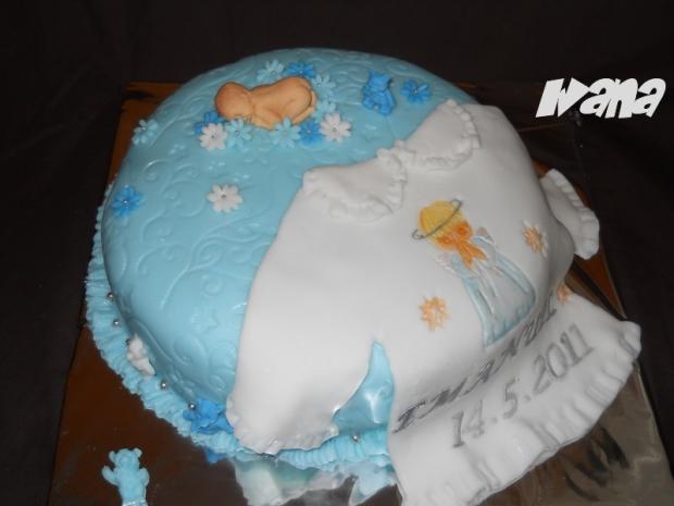 Krstinová Emanuel, torta, Torty na krstiny, Ivana111111, 1
