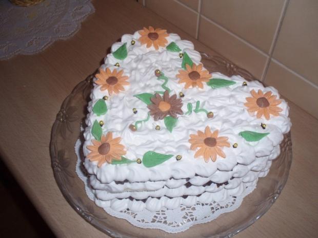 penové srdce, torta, Terka, 1