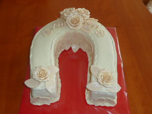 Svatební podkova, torta, Svadobné torty, m.vecernikova, 1