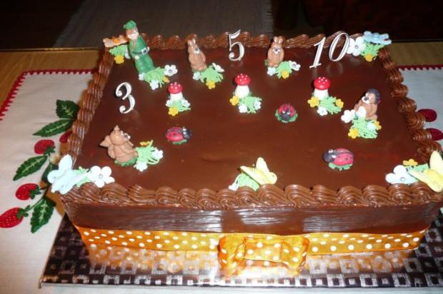 Čokoládová pre sestrinich vnukov , torta, Torty so zvieratkami Čokoládová pre sestrinich vnukov , torta, Torty so zvieratkami, Elena z Detvy, 1