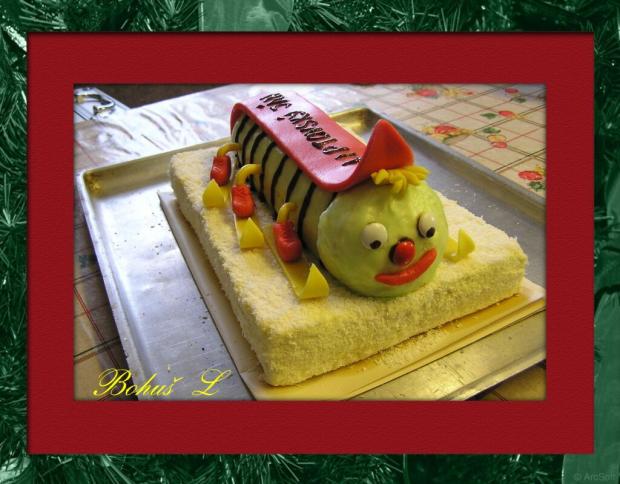 stonožka pre lyžiarsku prípravku - dievčatám, torta, Ostané torty pre deti stonožka pre lyžiarsku prípravku - dievčatám, torta, Ostané torty pre deti, Bohus_L, 1