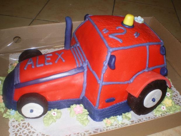 traktor, torta, Torty autíčka, vláčiky, Cukraren Jadranka, 1