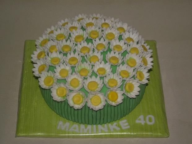 Margaréty v kytičke, torta, Narodeninové torty Margaréty v kytičke, torta, Narodeninové torty, leti, 1