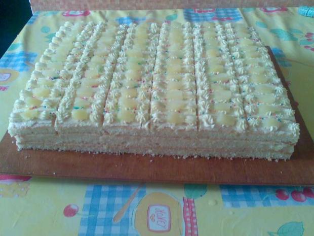 ananásové rezy, torta, Zákusky, zabacka, 1