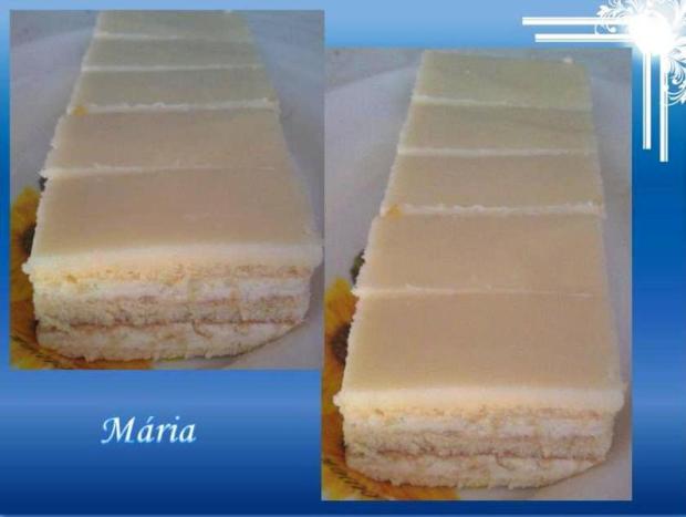 Citrónovo tvarohové rezy., torta, Zákusky, Mariolka, 1