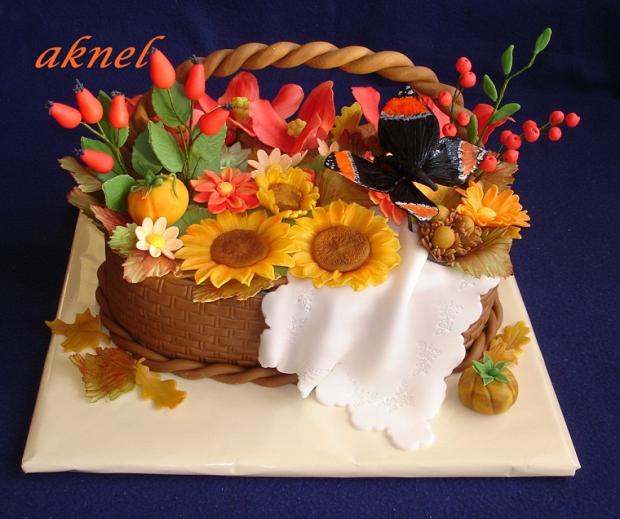 podzimní košík, torta, Narodeninové torty podzimní košík, torta, Narodeninové torty, aknel, 1