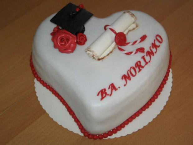 Promočné srdiečko, torta, Torty - škola, stužková Promočné srdiečko, torta, Torty - škola, stužková, Lubka212, 1