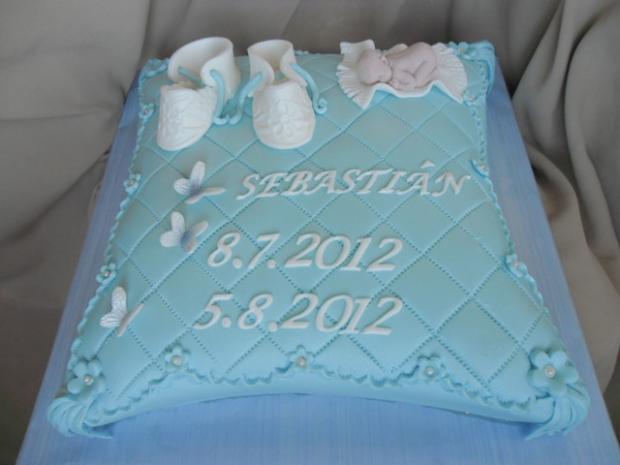 Vankušik na krst, torta, Torty na krstiny, Alenik, 1