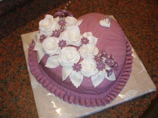 Svadobné srdce, torta, Svadobné torty Svadobné srdce, torta, Svadobné torty, Petra PL, 1