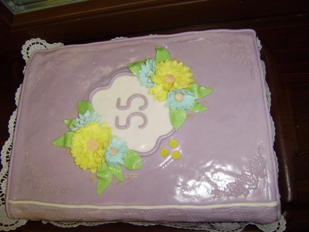 kniha na 55 rokov, torta, Narodeninové torty, evicka.h, 1