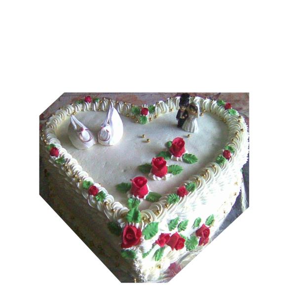 srdce na svadbu, torta, Svadobné torty, torty, 1