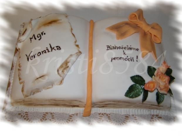 Kniha- promočná pre Veroniku, torta, Torty - škola, stužková Kniha- promočná pre Veroniku, torta, Torty - škola, stužková, kristi8584, 1