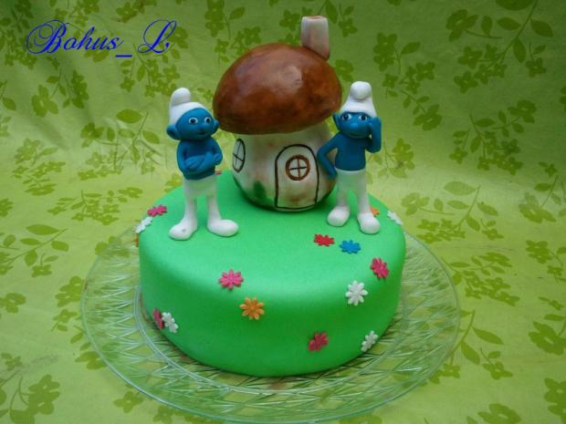 Šmolkovia, torta, Rozprávkové torty Šmolkovia, torta, Rozprávkové torty, Bohus_L, 1