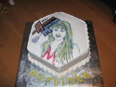 MALOVANÁ HANNAH MONTANA, torta, Rozprávkové torty, mamca124, 1