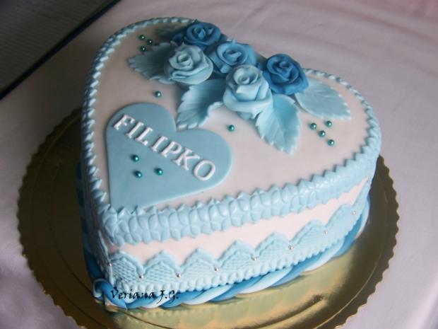 modre srdiečko, torta, Narodeninové torty modre srdiečko, torta, Narodeninové torty, jarkag3, 1