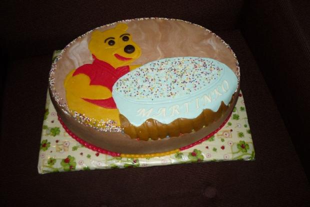 Macko Pooh s tortičkou pre Martinka, torta, Rozprávkové torty Macko Pooh s tortičkou pre Martinka, torta, Rozprávkové torty, Primilka, 1