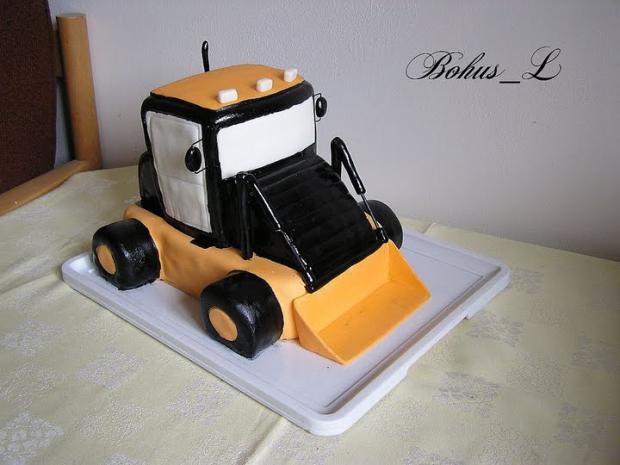Nakladač, torta, Torty autíčka, vláčiky Nakladač, torta, Torty autíčka, vláčiky, Bohus_L, 1