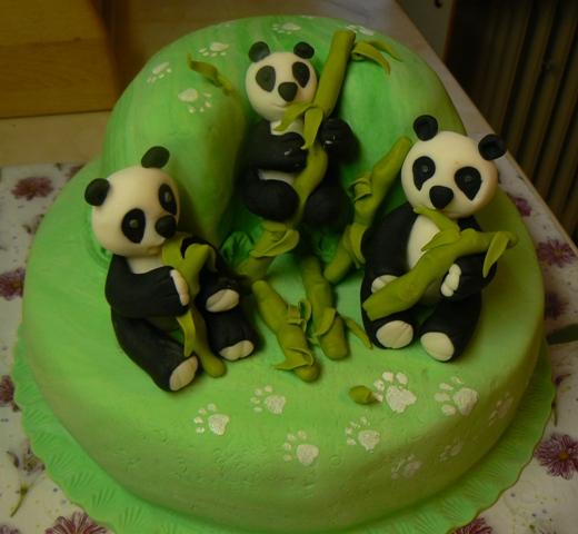 pandy, torta, Torty so zvieratkami pandy, torta, Torty so zvieratkami, gabček, 1