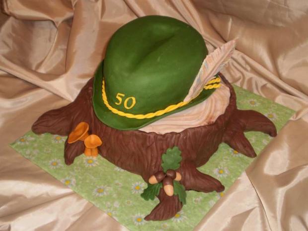 klobúk pre poľovníka, torta klobúk pre poľovníka, torta, akinom, 1