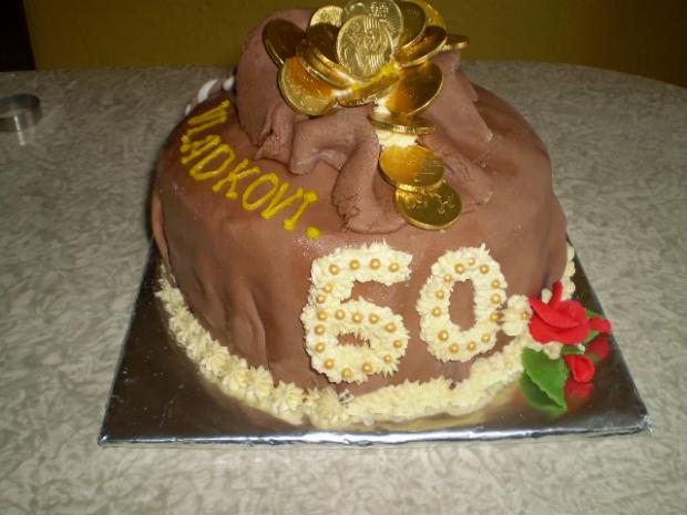 Plné vrece peňazí, torta, Narodeninové torty Plné vrece peňazí, torta, Narodeninové torty, inez5555, 1